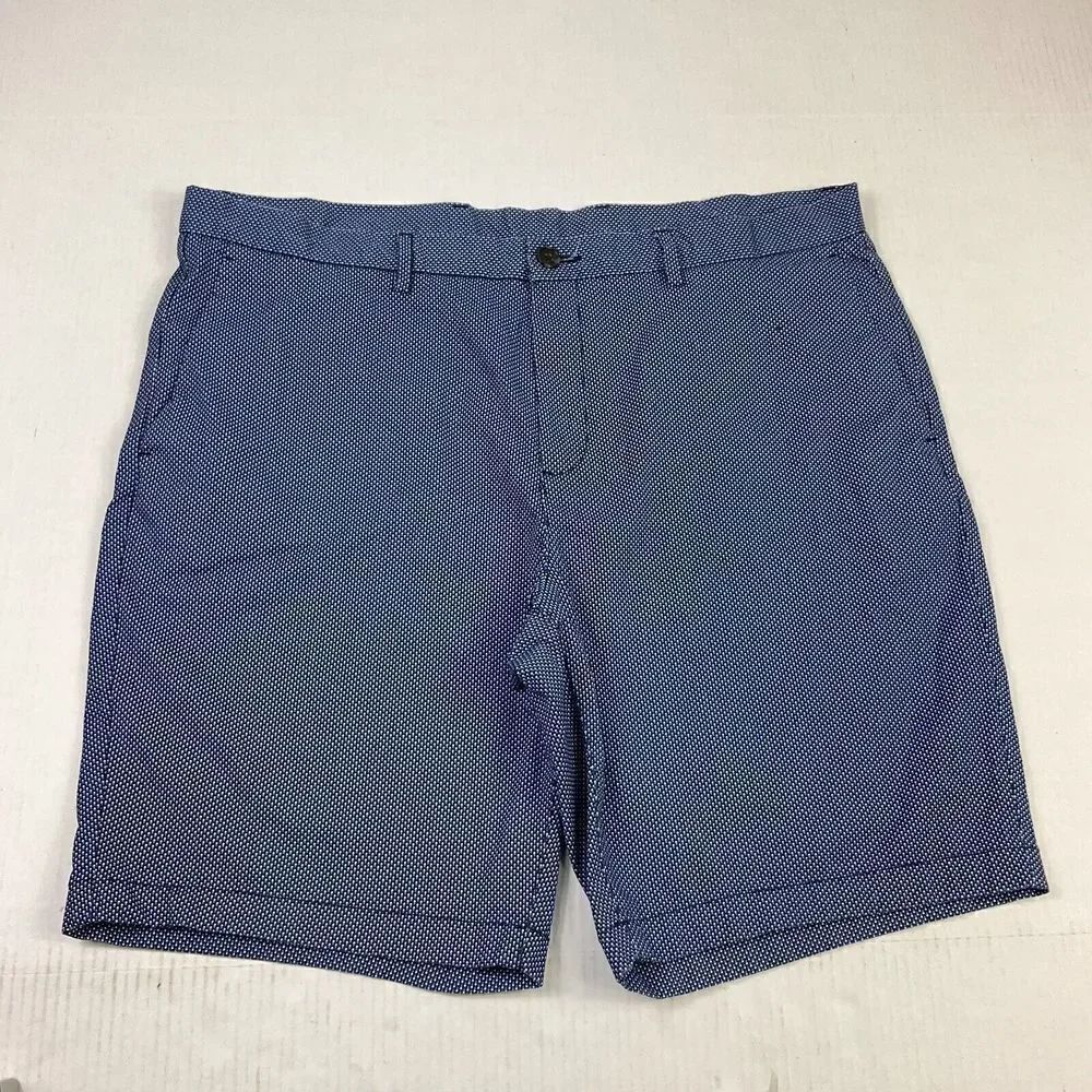 Michael Kors Mens Chino Shorts Zip Fly Flat Front Side Pockets Stretch Size 38